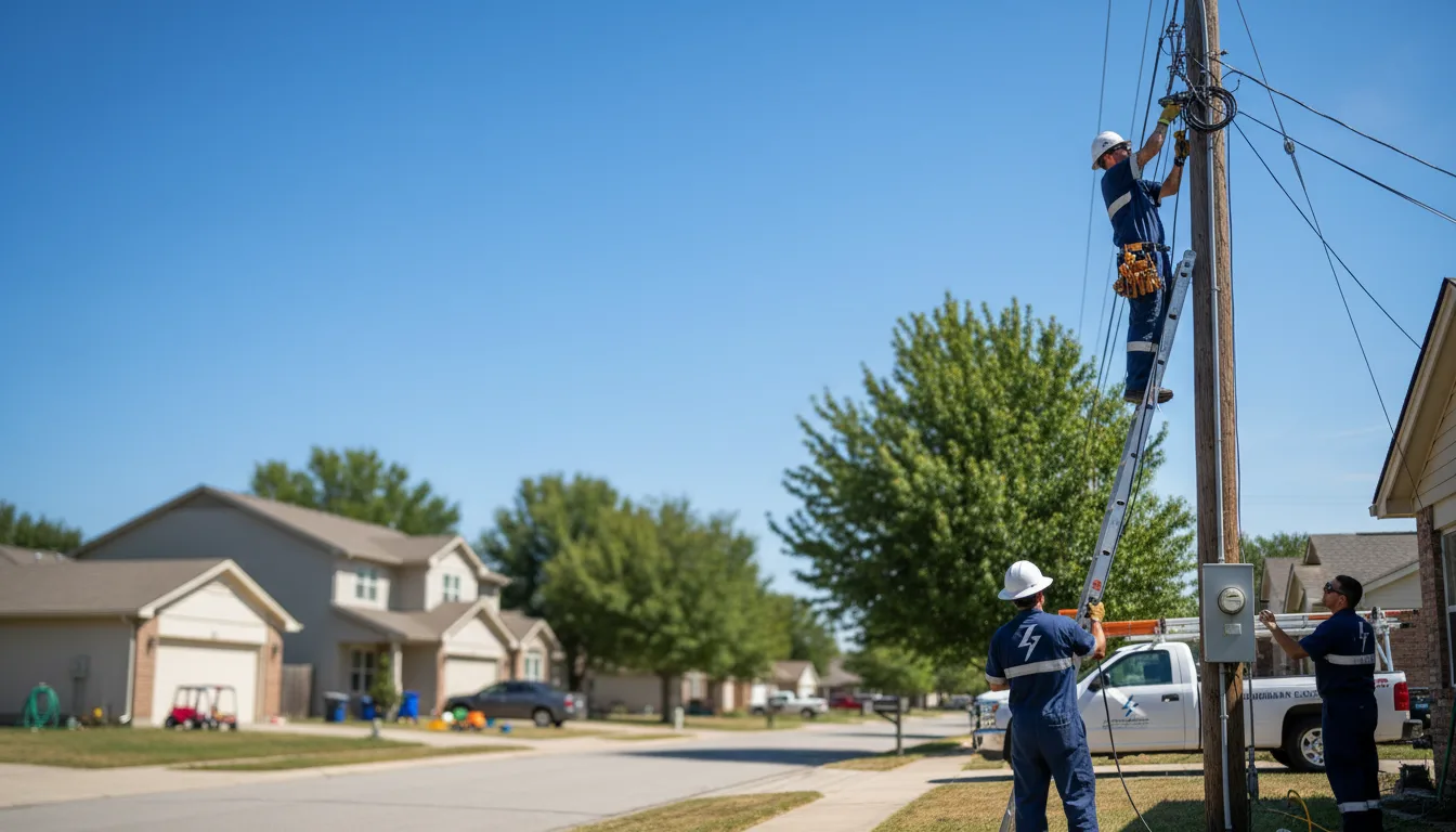 Residential electrician providing installation services in Columbus, OH